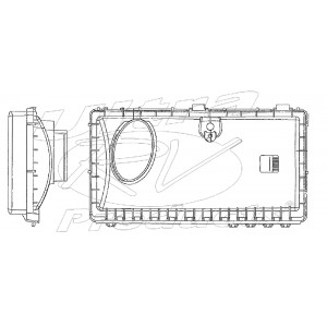 W0013391  -  Air Cleaner Housing Asm (With Cover & Element)